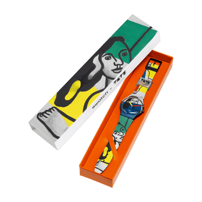 Swatch Originals Large SUOZ363 Armbanduhr Schwarz • Swatch x Tate Gallery Collection • Künstler-Zifferblatt, Bild 6