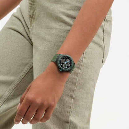 Swatch New Chrono Plastic SUSB421 Herren Armbanduhr Oliv • Chronograph • Leuchtmasse, Bild 7