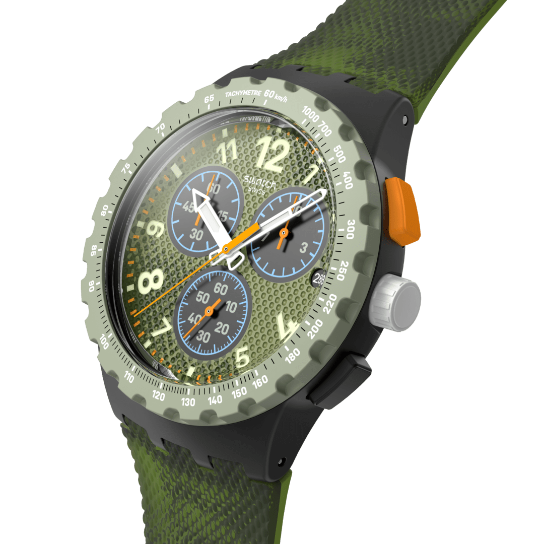 Swatch New Chrono Plastic SUSB423 Midday Camo Herrenuhr • Chronograph • Camouflage-Design, Bild 3