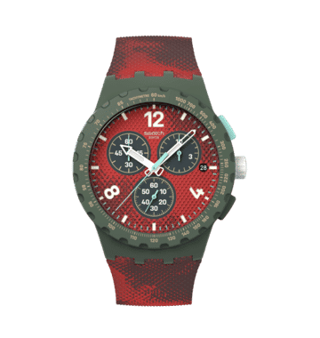 Swatch New Chrono Plastic SUSG410 Crimsonfoliage Armbanduhr • Quarzwerk • Chrono-Design, Bild 8