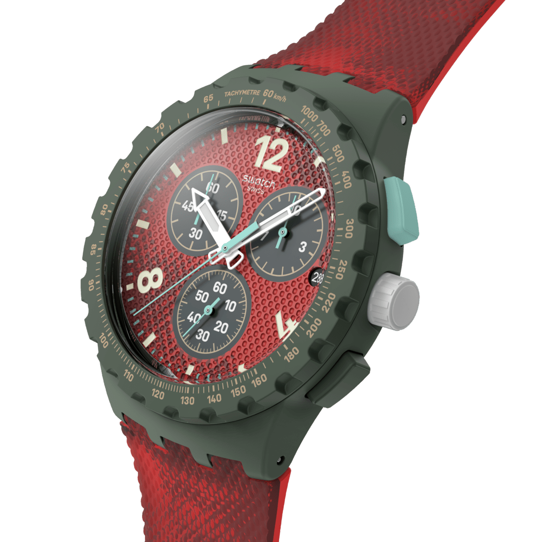 Swatch New Chrono Plastic SUSG410 Crimsonfoliage Armbanduhr • Quarzwerk • Chrono-Design, Bild 3