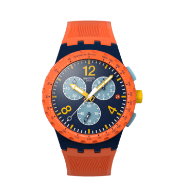 Swatch CAMO FLASH SUSI400 Herren Armbanduhr Dunkelblau • Chronograph mit Leuchtzeiger • Datumsanzeige bei 3 Uhr, Bild 8