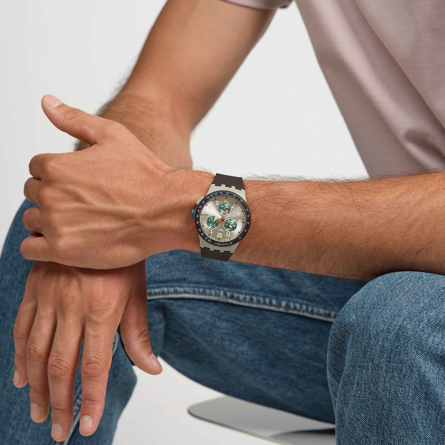 Swatch New Chrono Plastic SUST402 Herren • Chronograph • Leuchtzeiger, Bild 2