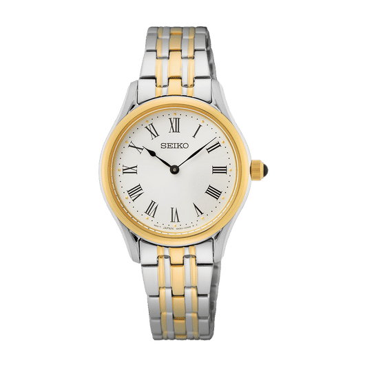 Seiko SWR070P1 Damen Armbanduhr Silber • Saphirglas • 5 Bar Wasserdicht