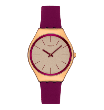 Swatch Skin Irony SYXG131 Damen Armbanduhr Alpine Berry • Ultra-dünnes Edelstahlgehäuse • Quarzwerk, Bild 3