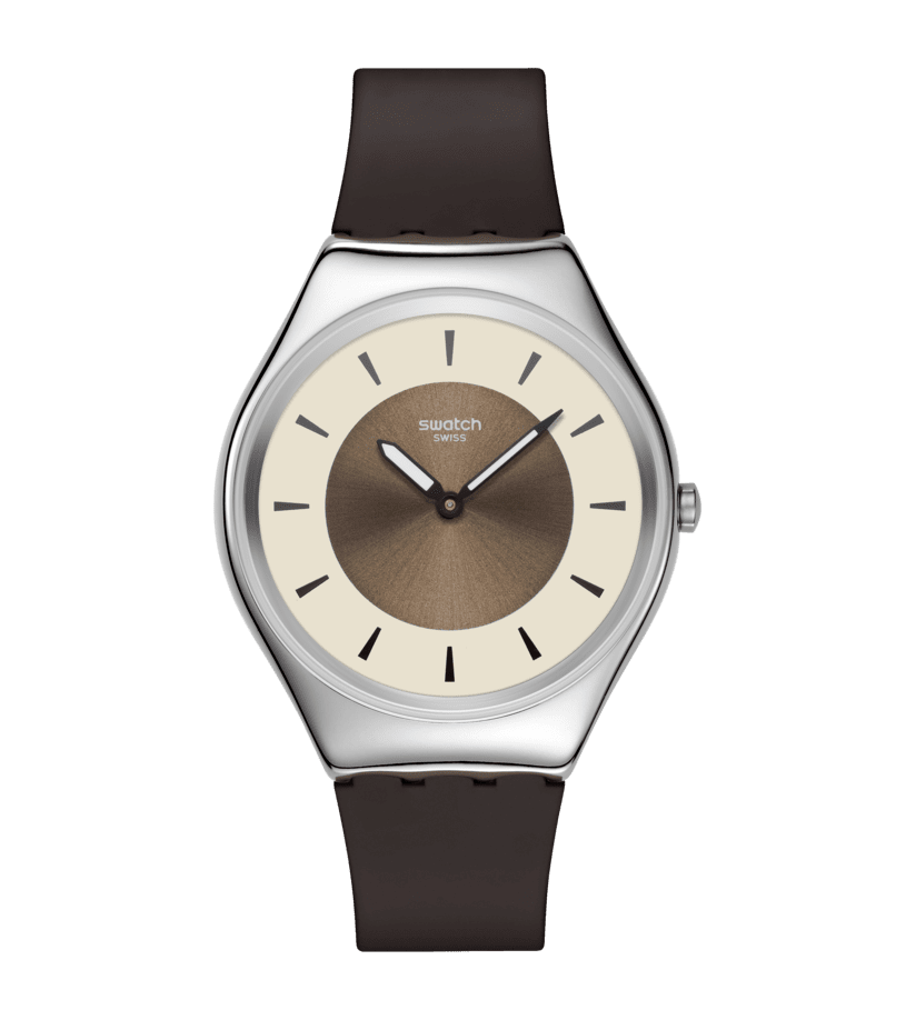 Swatch Skin Irony SYXS158 Hazel delight Damen Armbanduhr • Ultraflaches Design • Edelstahlgehäuse