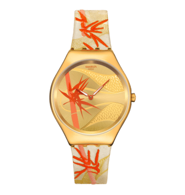 Swatch Skin Irony SYXZ105 Armbanduhr Goldfarben • Hauchdünnes Quarzwerk • Leuchtzeigerwerk, Bild 10