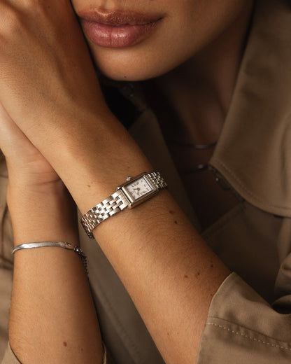 Mockberg Timeless Petite MB1772 Damen Armbanduhr Silber • Mineralglas • Edelstahlarmband, Bild 6