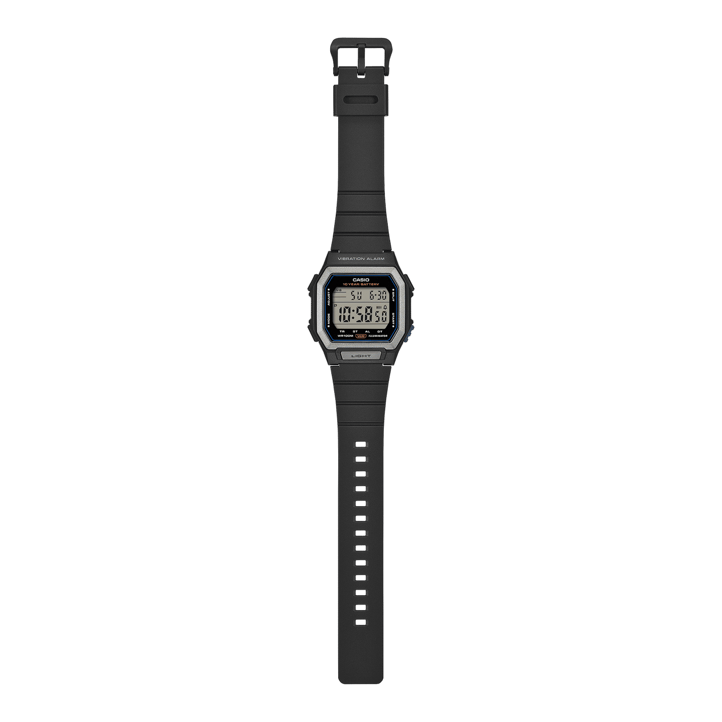 Casio W-738H-1AVEF Herren Digitaluhr Schwarz • Vibrationsalarm • 100-m-Wasserdichtigkeit, Bild 5