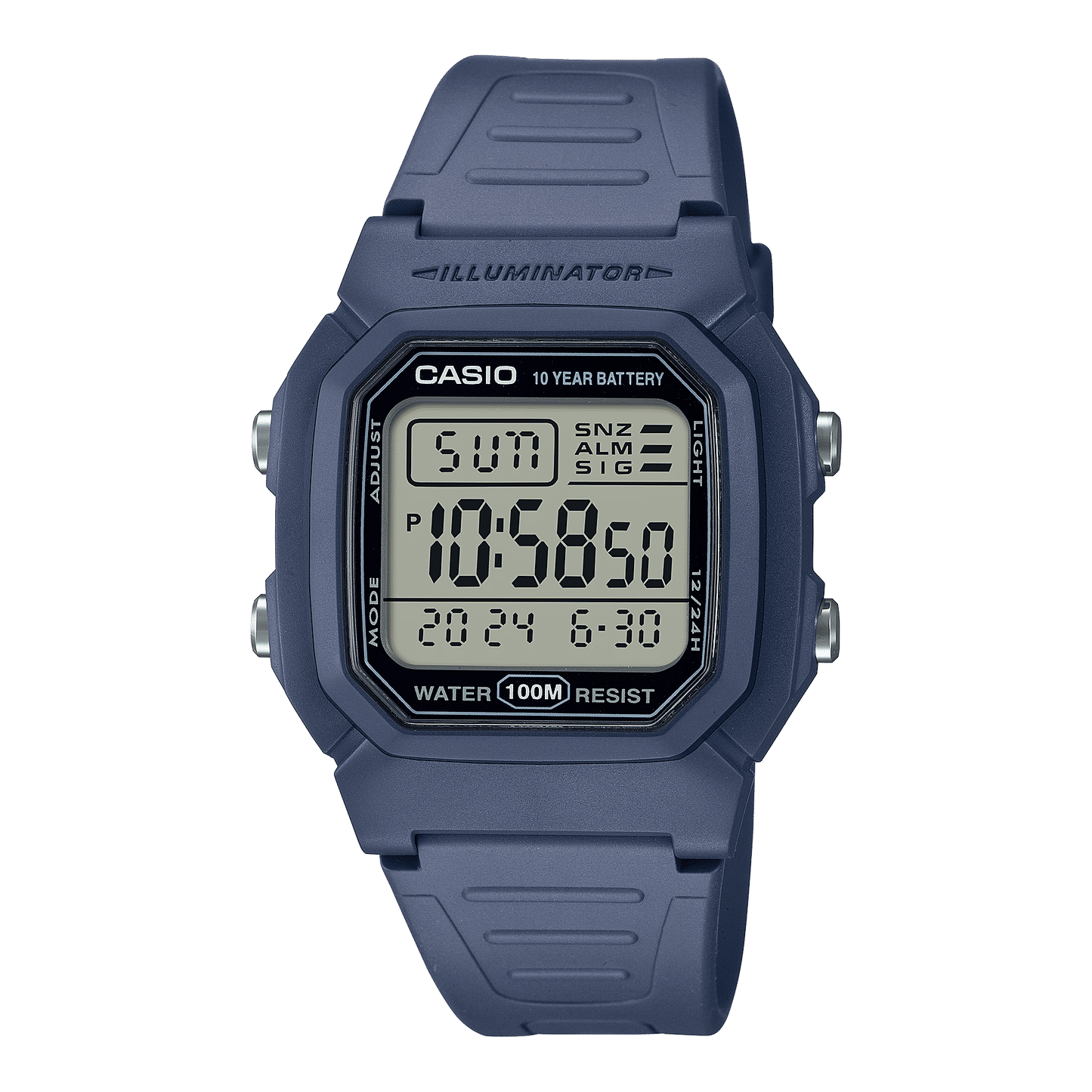 Casio Timeless W-800H-2AVES Herren Armbanduhr Blau • 100-Meter-Wasserdichtigkeit • 10-Jahres-Batterie, Bild 2