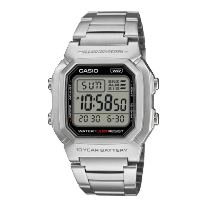 Casio Timeless W-800HD-1AVEF Herren Armbanduhr Silber • 100 m Wasserdichtigkeit • 10 Jahre Batterie, Bild 2