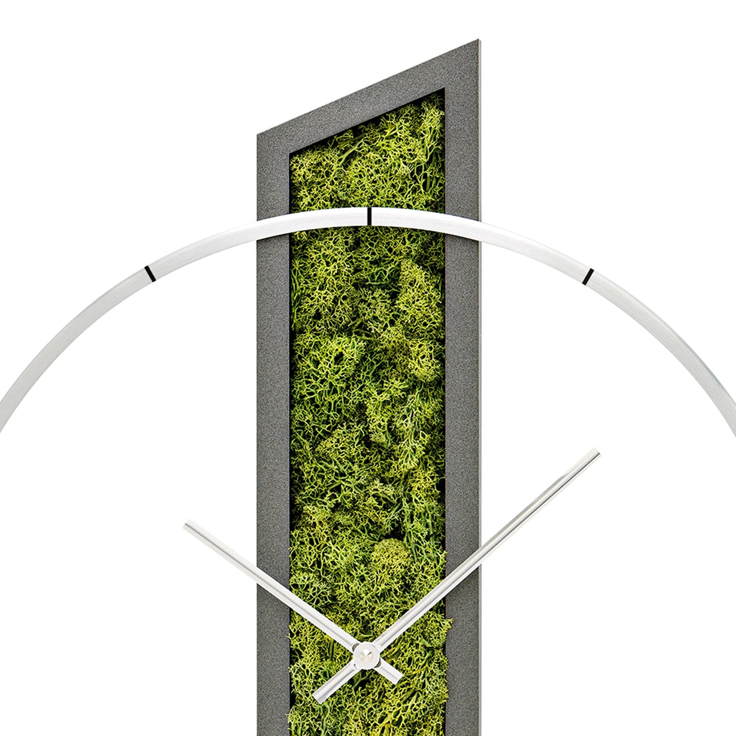 AMS Design W9605 Wanduhr • Massivholzgehäuse • Aluminium-Frontring