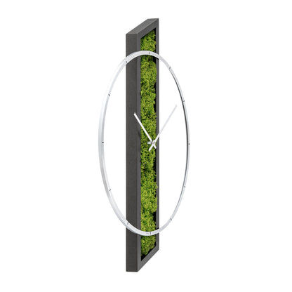 AMS Design W9605 Wanduhr • Massivholzgehäuse • Aluminium-Frontring