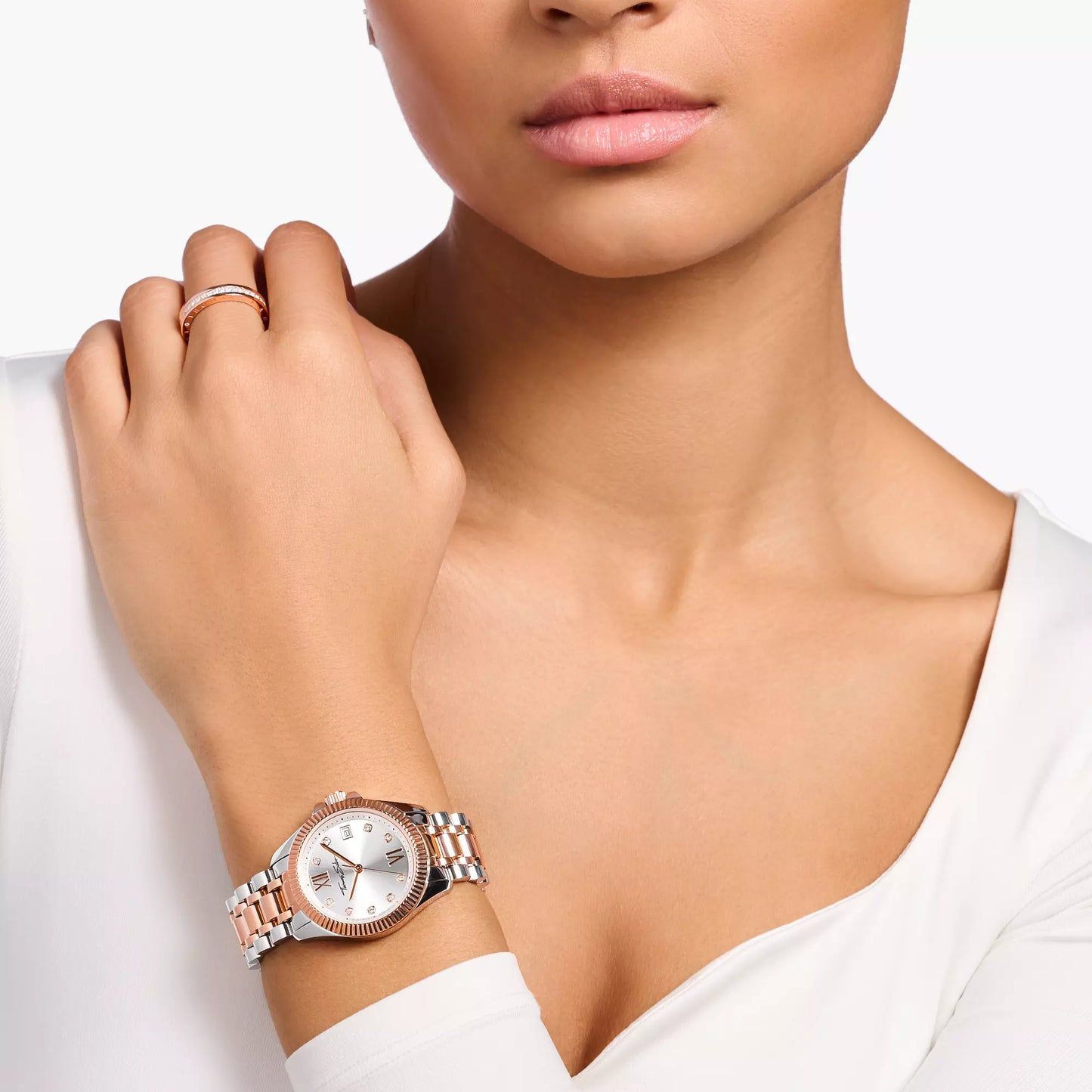 Thomas Sabo Divine Spirit WA0219-272-201 Damenuhr Roségold-Silber • Mineralglas mit Saphirbeschichtung •