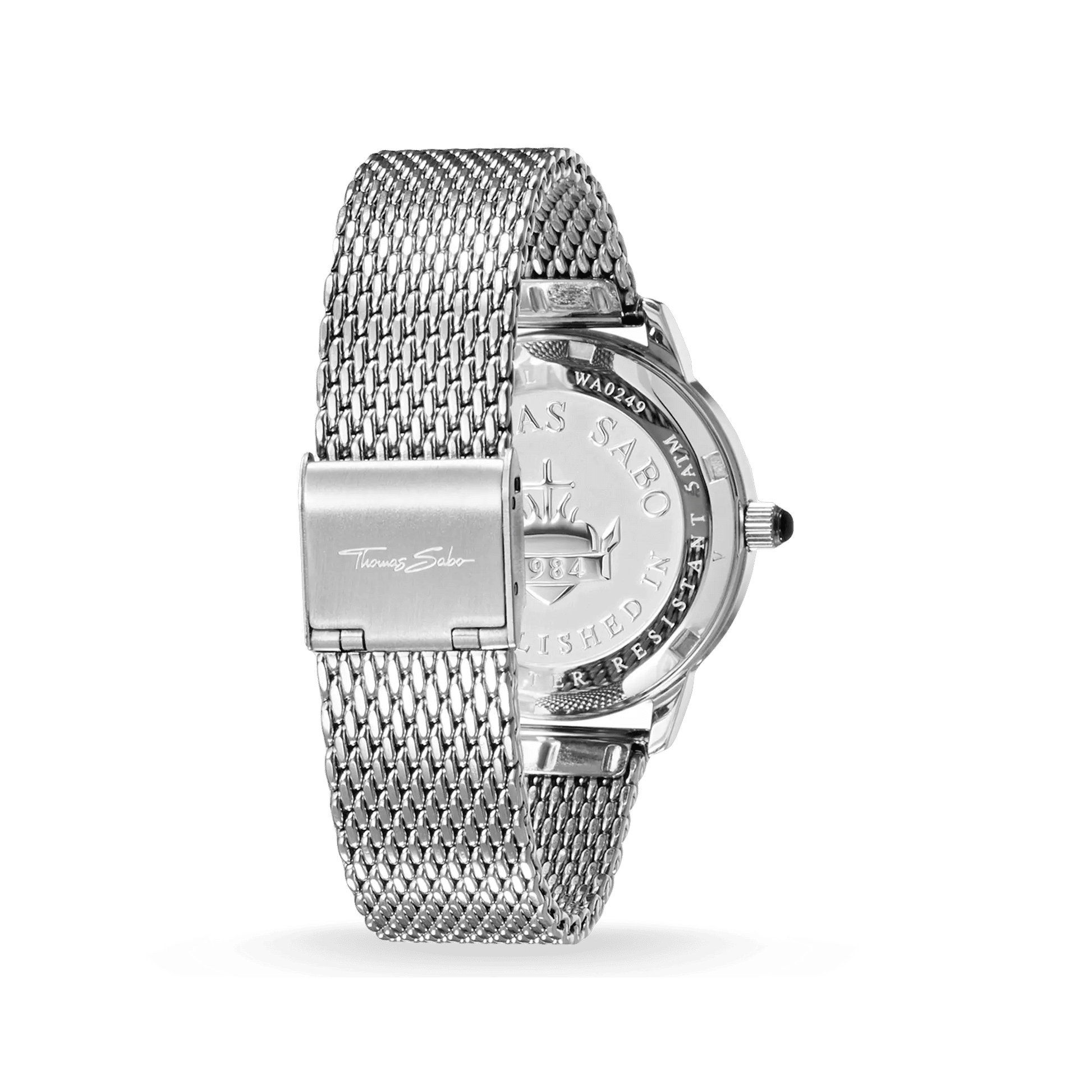 Thomas Sabo Glam Spirit WA0248-201-201 Damen Armbanduhr Silber • Milanaise-Armband aus Edelstahl • Mineralglas