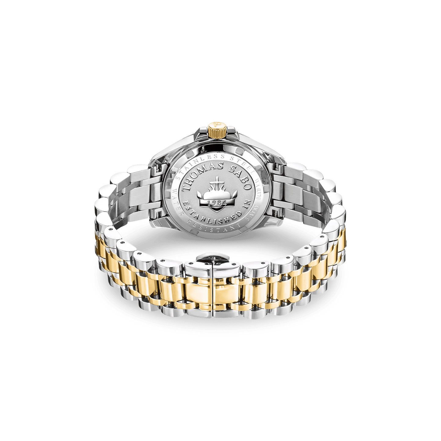 Thomas Sabo WA0370-291-203 Damen Armbanduhr Bicolor • Zirkonia-Steinbesatz • Mineralglas mit Saphirbeschichtung, Bild 3