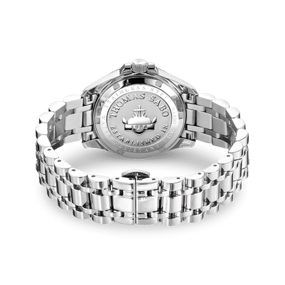 Thomas Sabo WA0381-201-201 Damen Armbanduhr Silber • Blumenmotiv mit Zirkonia-Steinen • Mineralglas mit Saphirbeschichtung