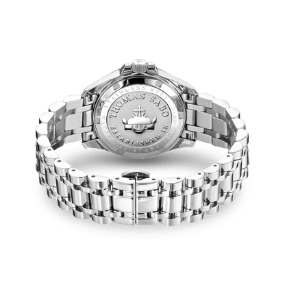 Thomas Sabo Divine Burgundy WA0407-201-212 Damenuhr Silber • Weinrotes Zifferblatt mit Zirkonia • Mineralglas mit