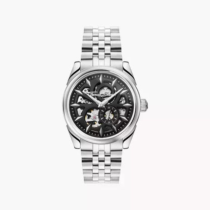 Thomas Sabo WA0409-201-203 Herrenuhr Silber • Automatikwerk Miyota 8N40 • Saphirglas mit Antireflexbeschichtung