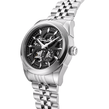 Thomas Sabo WA0409-201-203 Herrenuhr Silber • Automatikwerk Miyota 8N40 • Saphirglas mit Antireflexbeschichtung, Bild 2