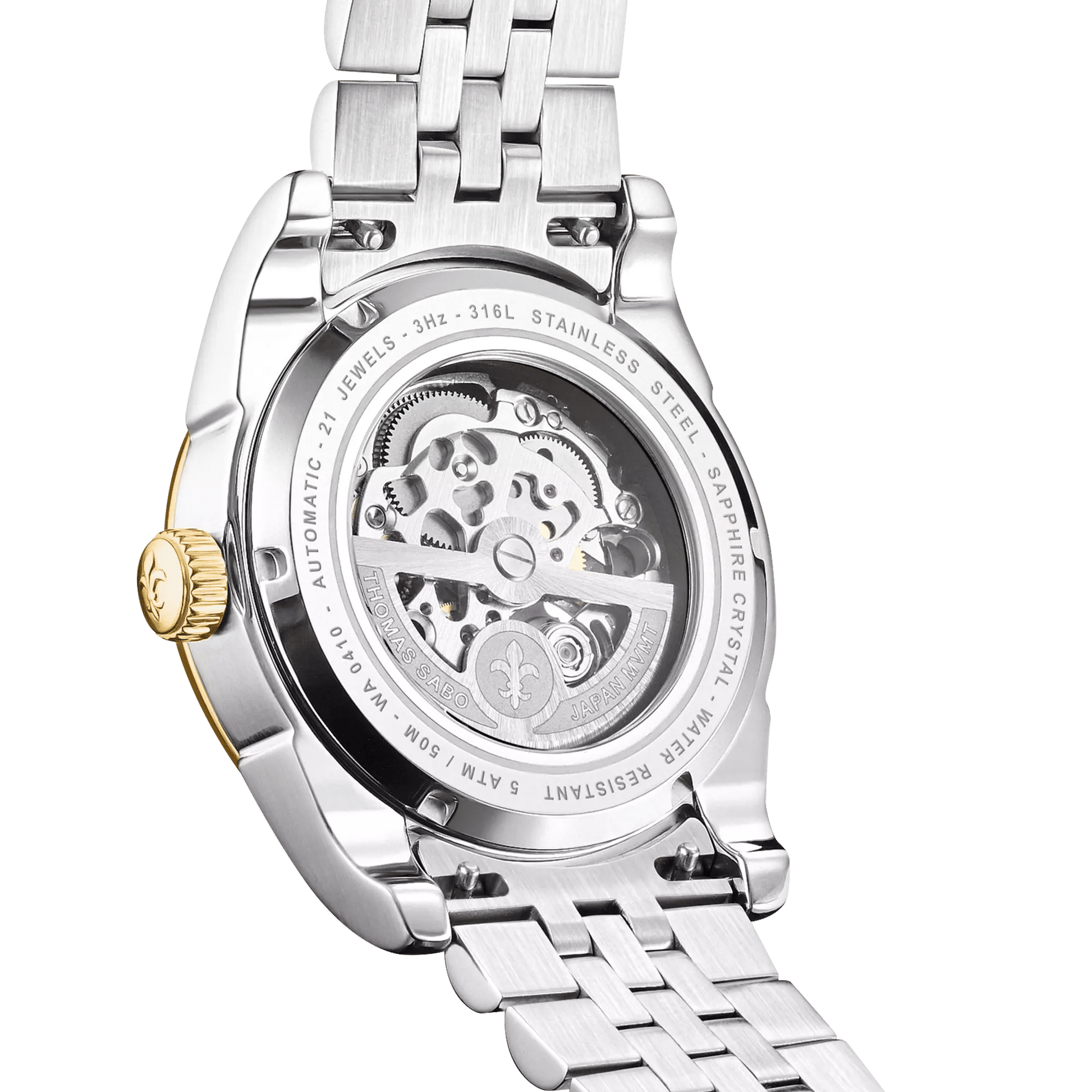 Thomas Sabo WA0410-291-203 Herrenuhr Bicolour • Automatikwerk Miyota 8N40 • Saphirglas, Bild 3