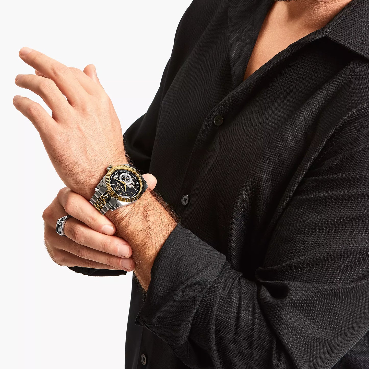 Thomas Sabo WA0412-291-203 Herrenuhr Bicolour • Automatikwerk Miyota 8N40 • Saphirglas mit Antireflexbeschichtung, Bild 4