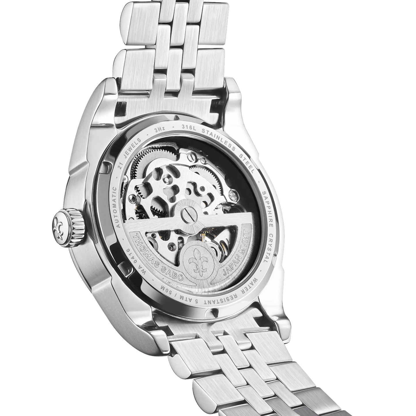Thomas Sabo WA0416-201-201 Unisex Automatikuhr Silber • Saphirglas • Miyota 8N40 Automatikwerk, Bild 3