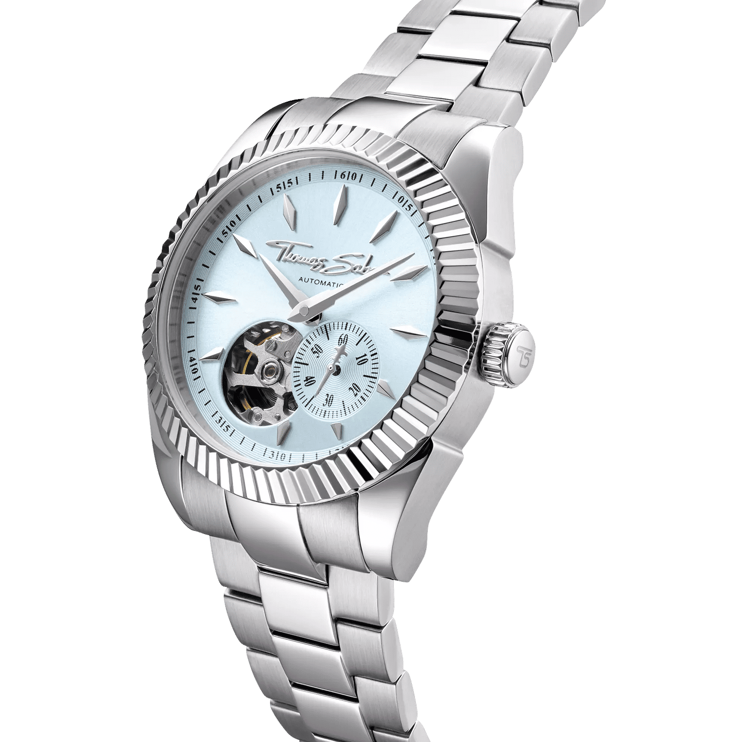 Thomas Sabo WA0417-201-209 Unisex Armbanduhr Eisblau • Automatikwerk Miyota 8N40 • Saphirglas, Bild 2
