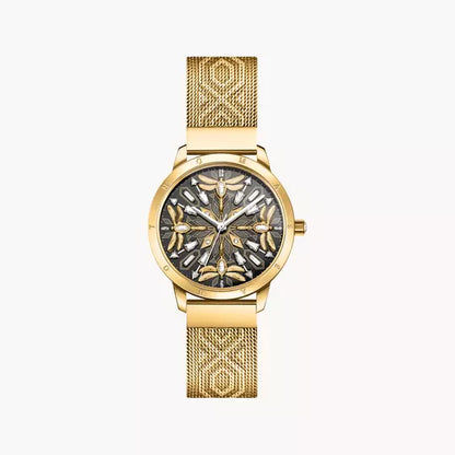 Thomas Sabo Spirit Magic Garden WA0422-264-207 Damenuhr Schwarz-Gold • Milanaise-Armband • Mineralglas mit Saphirbeschichtung