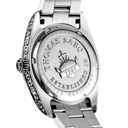 Thomas Sabo Rebel at Heart Revive WA0426-201-201 Unisex Armbanduhr Rauchergrün • Miyota Uhrwerk • Saphirbeschichtetes