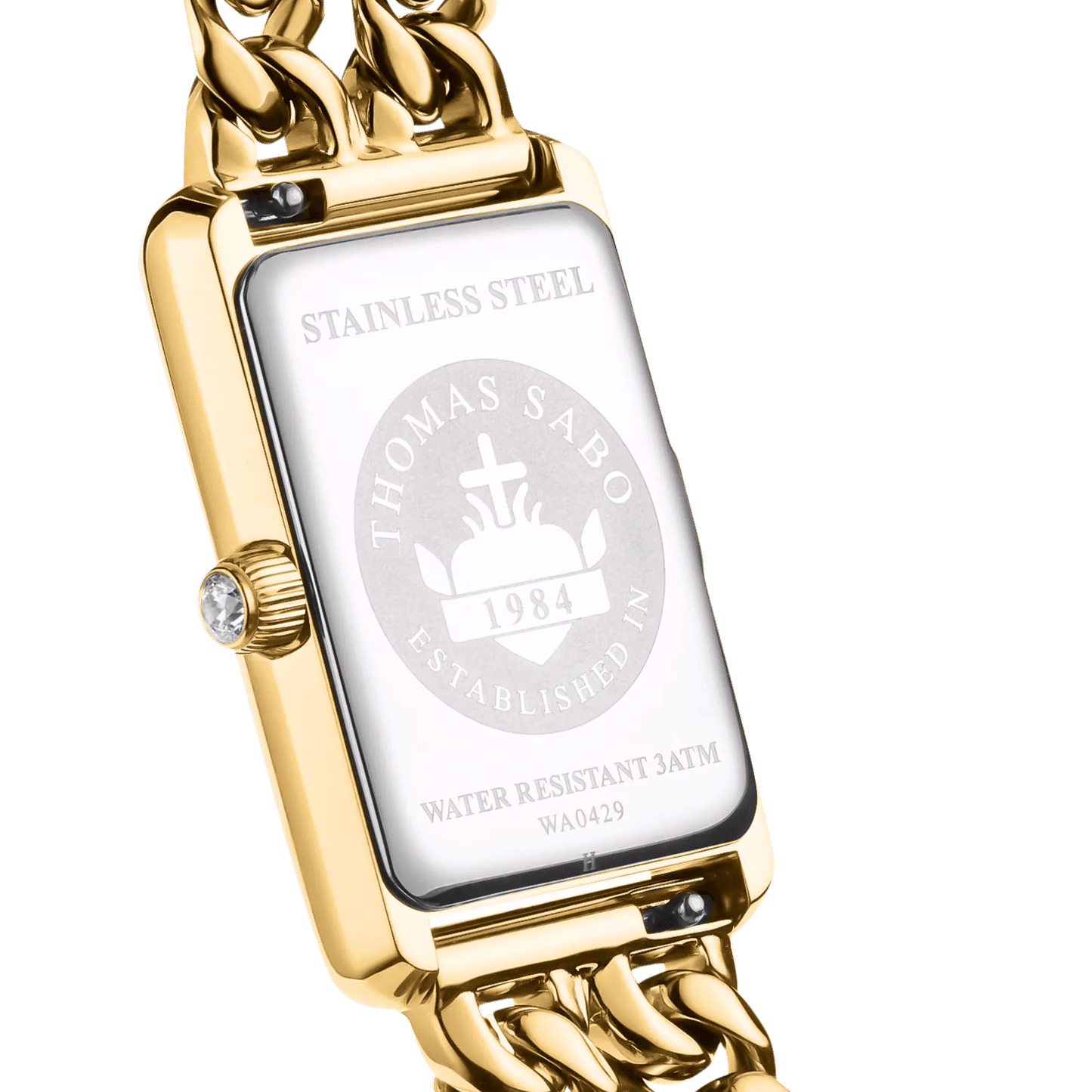 Thomas Sabo WA0429-291-207 Damenuhr Goldfarben • Saphirbeschichtetes Mineralglas • Datumsanzeige, Bild 2