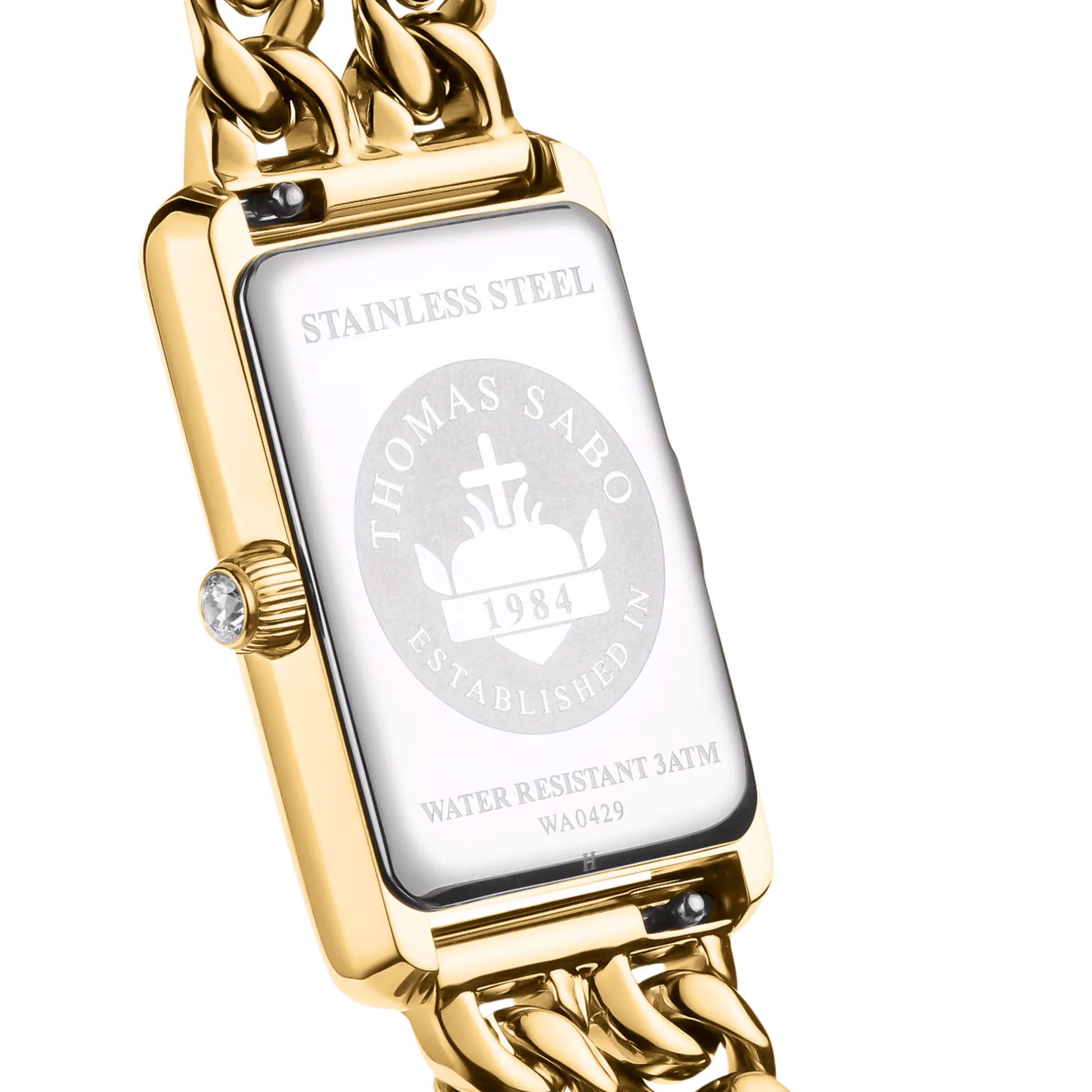 Thomas Sabo WA0429-291-207 Damenuhr Goldfarben • Saphirbeschichtetes Mineralglas • Datumsanzeige, Bild 2