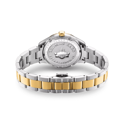 Thomas Sabo WA0433-291-202 Damenuhr Schmetterlinge Bicolor 34mm • Saphirbeschichtetes Mineralglas • MIYOTA GL34 Uhrwerk