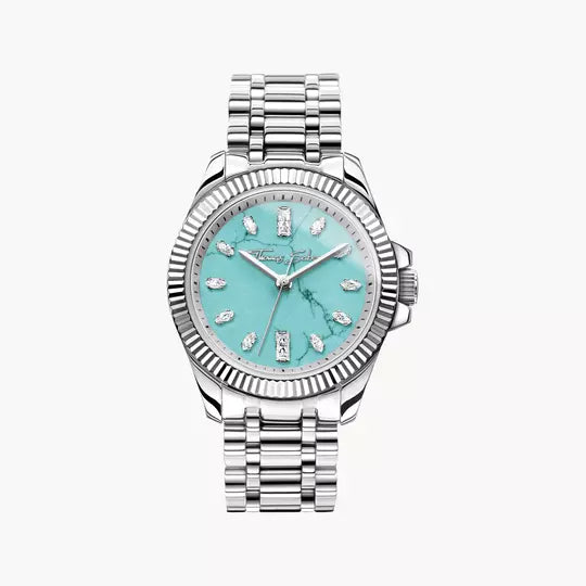 Thomas Sabo Divine Jewellery Stone WA0435 Damenuhr Silberfarben • MIYOTA Quarzwerk • Mineralglas saphirbeschichtet