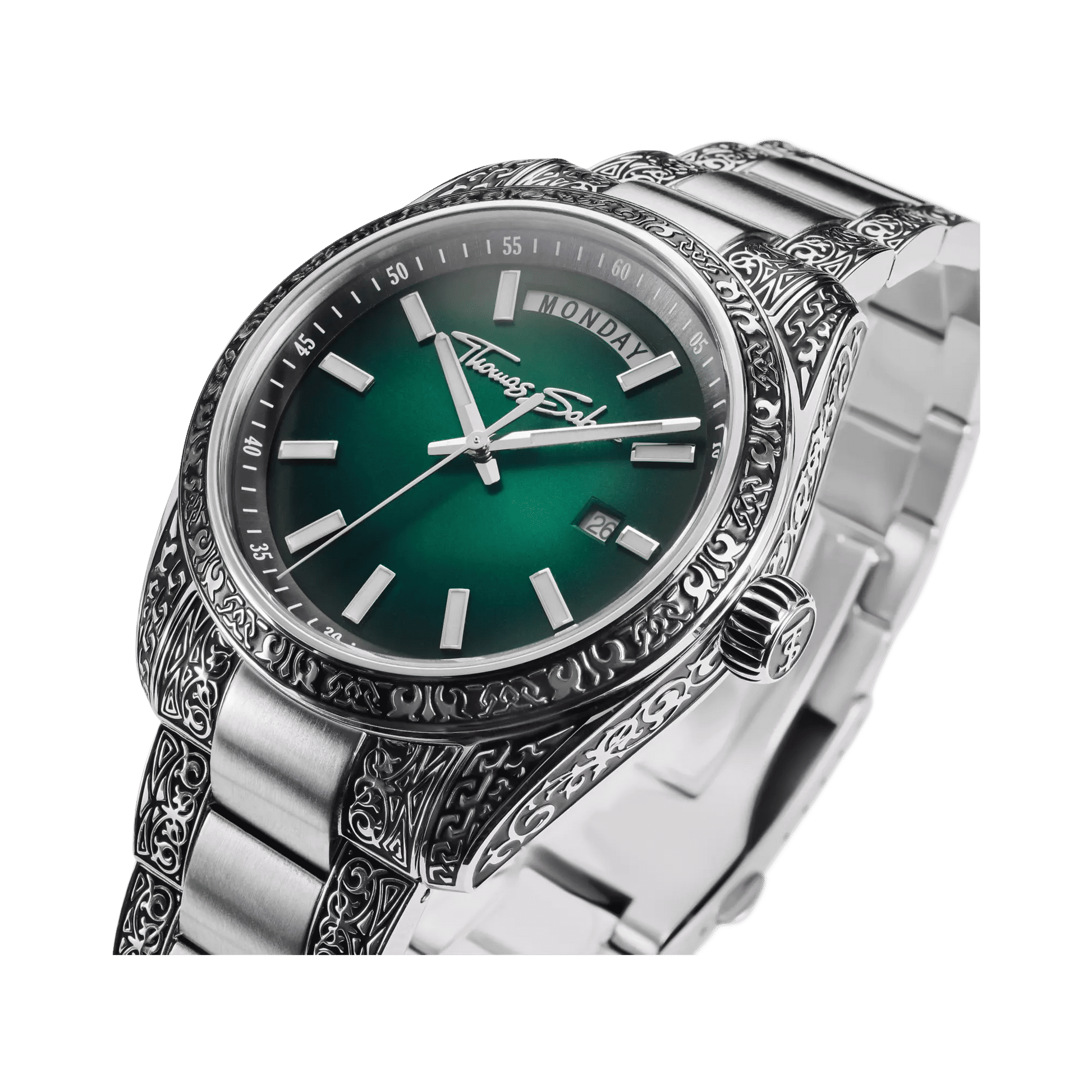 Thomas Sabo Rebel at Heart Revive WA0440-201-211 Herren • Graviertes Edelstahldesign • 5 ATM Wasserdicht, Bild 3