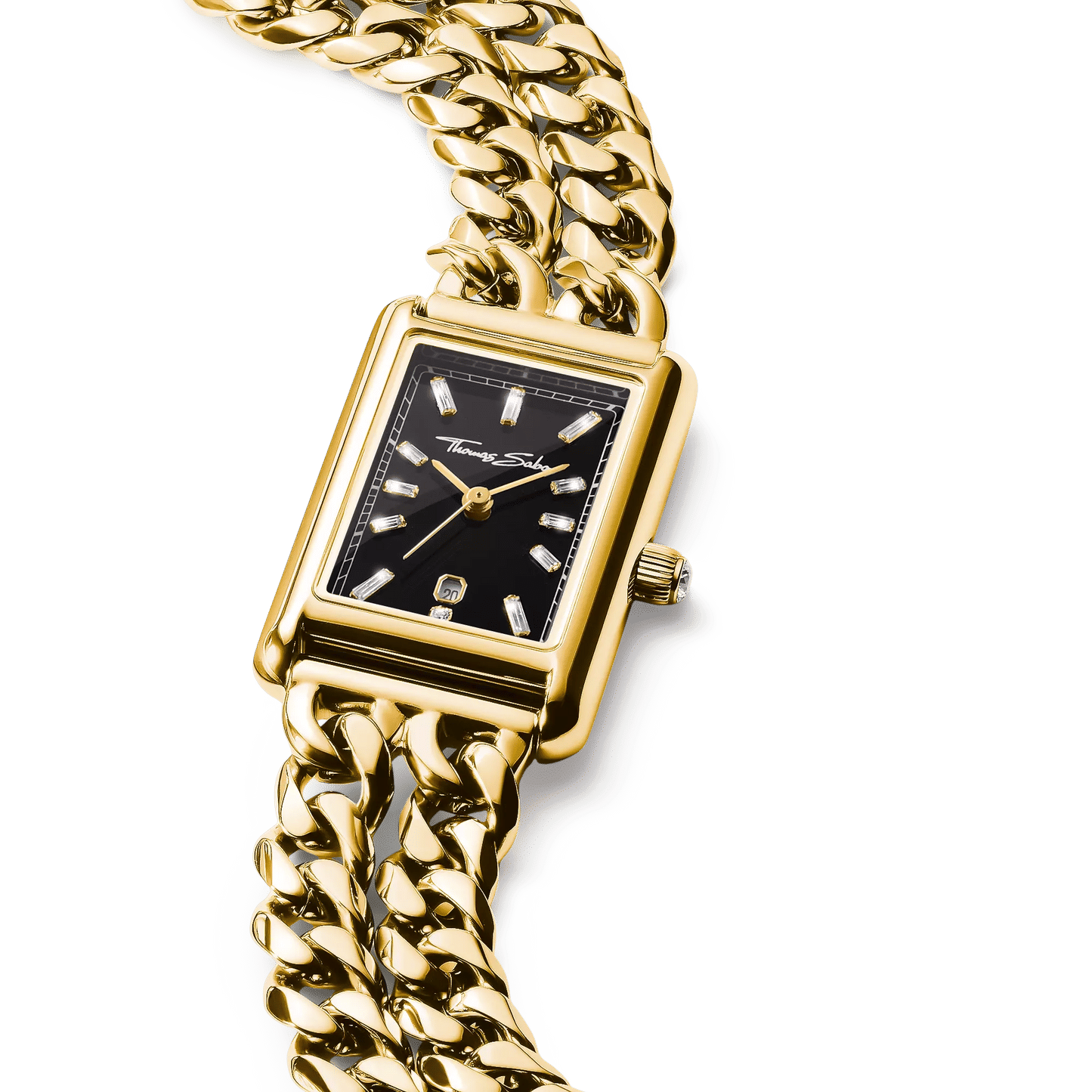 Thomas Sabo Bold Elegance WA0452-291-203 Damenuhr Schwarz • Mineralglas mit Saphirbeschichtung • Zirkonia-Steine, Bild 3