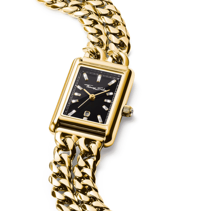 Thomas Sabo Bold Elegance WA0452-291-203 Damenuhr Schwarz • Mineralglas mit Saphirbeschichtung • Zirkonia-Steine, Bild 3