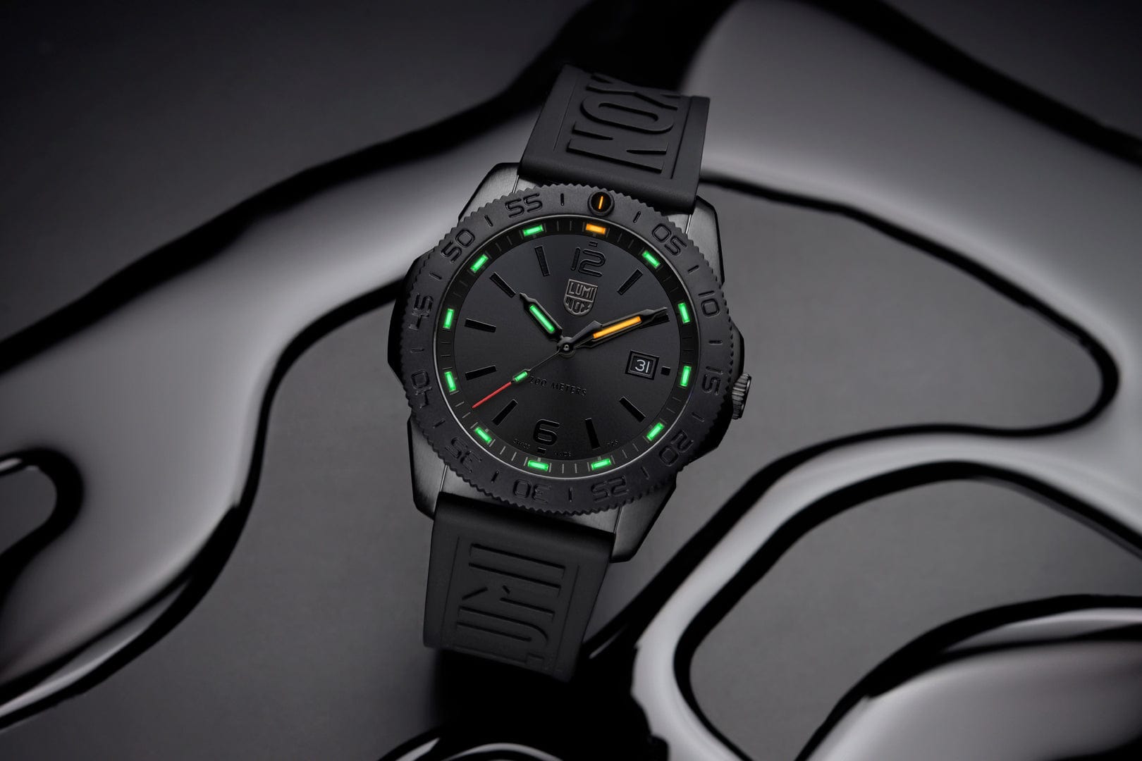 Luminox Pacific Diver XS.3121.BO.1 Herren Armbanduhr Schwarz • Saphirglas • 200 m Wasserdichtigkeit, Bild 8
