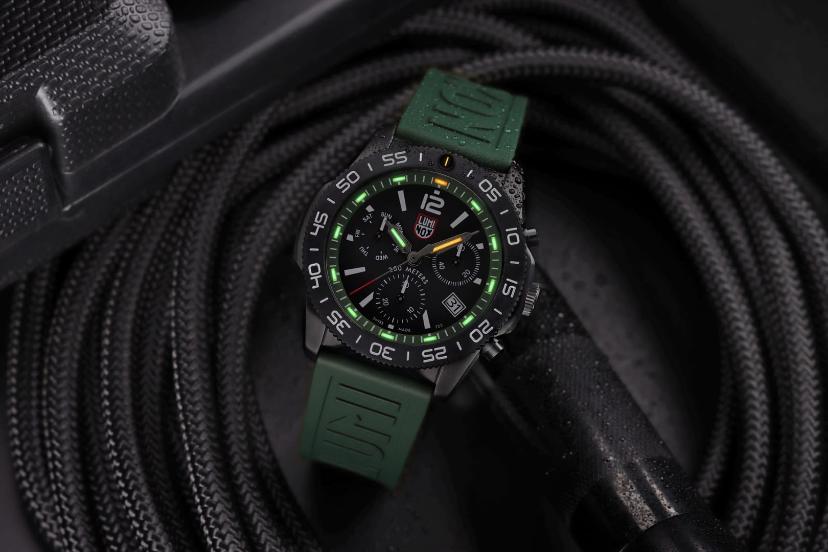 Luminox Pacific Diver XS.3147 Herren Armbanduhr Grün • Saphirglas • 200 m Wasserdicht, Bild 6