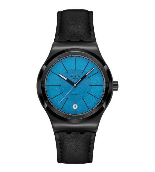 Swatch Sistem51 Irony YIB408 Armbanduhr Schwarz • Automatikwerk mit 90h Gangreserve • Leuchtzeiger & Sichtboden