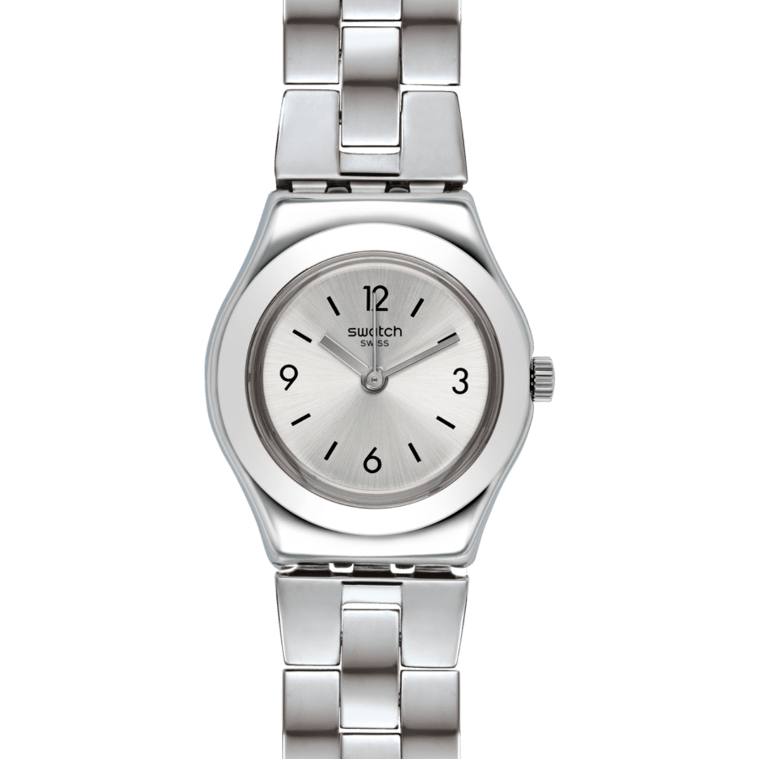 Swatch Irony XS YSS300G Damenuhr Silber • Poliertes Edelstahlgehäuse • Triple-Link-Armband, Bild 3