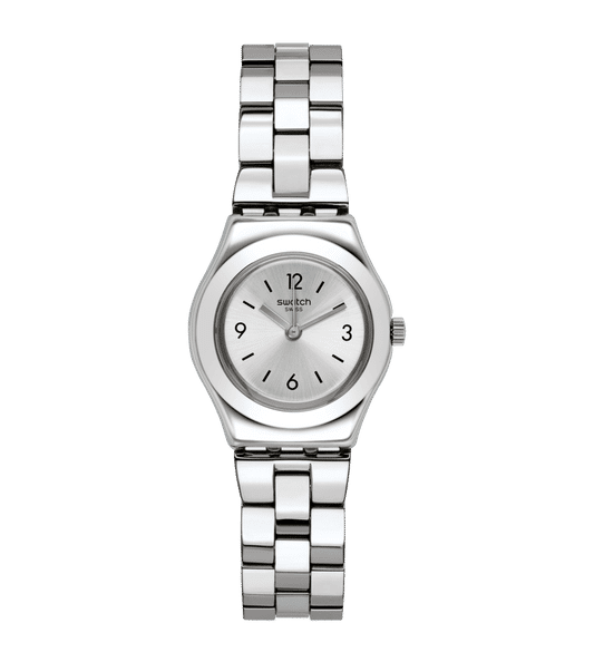 Swatch Irony XS YSS300G Damenuhr Silber • Poliertes Edelstahlgehäuse • Triple-Link-Armband