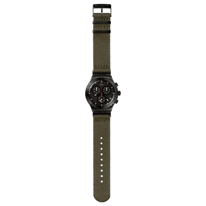 Swatch Irony Chrono New YVB416 Herren Armbanduhr Khaki • Chronograph • Leuchtzeiger und Leuchtindizes, Bild 4