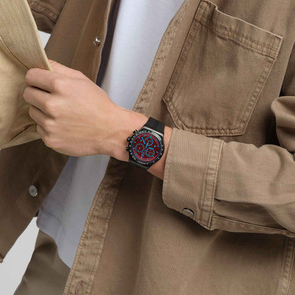 Swatch Irony Chrono New YVB417 Herren • Chronograph • Crimson Mystique, Bild 2