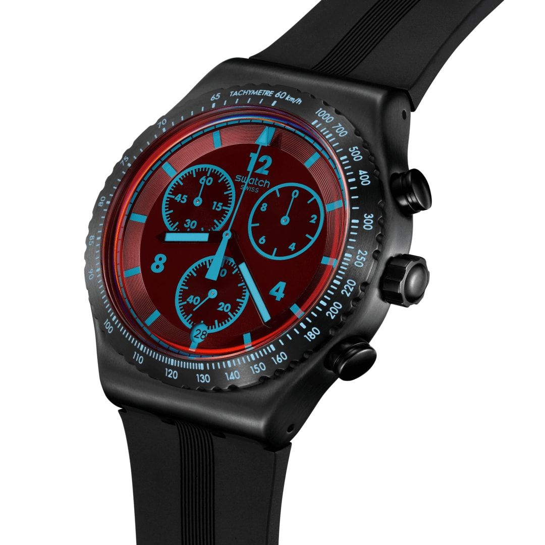 Swatch Irony Chrono New YVB417 Herren • Chronograph • Crimson Mystique, Bild 3