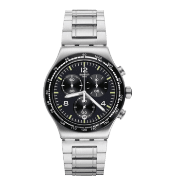 Swatch Irony Chrono New YVS444GC Herren Armbanduhr Schwarz • Chronograph • Edelstahlgehäuse, Bild 3