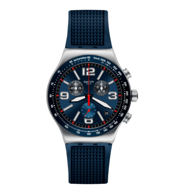 Swatch Irony Chrono New YVS454 Herren Armbanduhr Blau • Edelstahlgehäuse • Chronograph, Bild 10