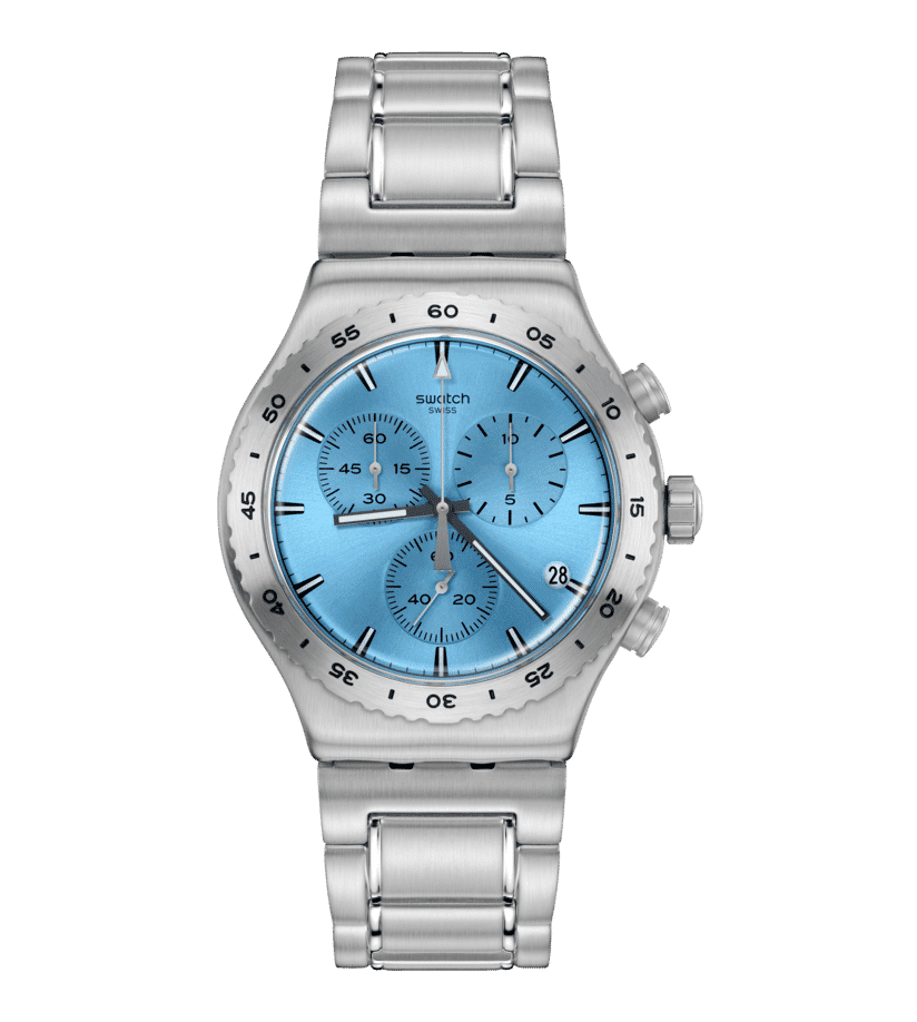 Swatch Irony Chrono New YVS528G Damen • Chronograph • Pfirsichfarben