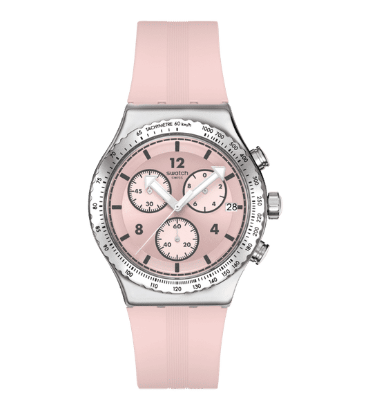 Swatch Irony Chrono New YVS532 Damen • Chronograph • Poppingly Pink
