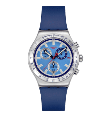 Swatch Irony YVS541 Armbanduhr Sky Reflective • Chrono-Funktion • Leichtes Aluminium-Gehäuse, Bild 2